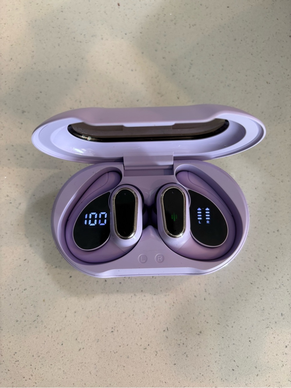 Wireless Earbuds with Charging Case - Lavender